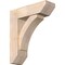 Ekena Millwork Thorton Slat Smooth Bracket w/ Offset Brace, Douglas Fir, 7 1/2"W x 24"D x 28"H BKT0806X24X28THR06SDF - alternate 1